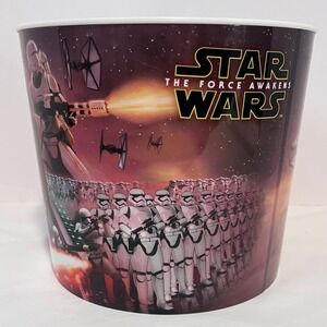 Star Wars The Force Awakens Large Popcorn Bucket 2015 Movie Promo Storm Troopers